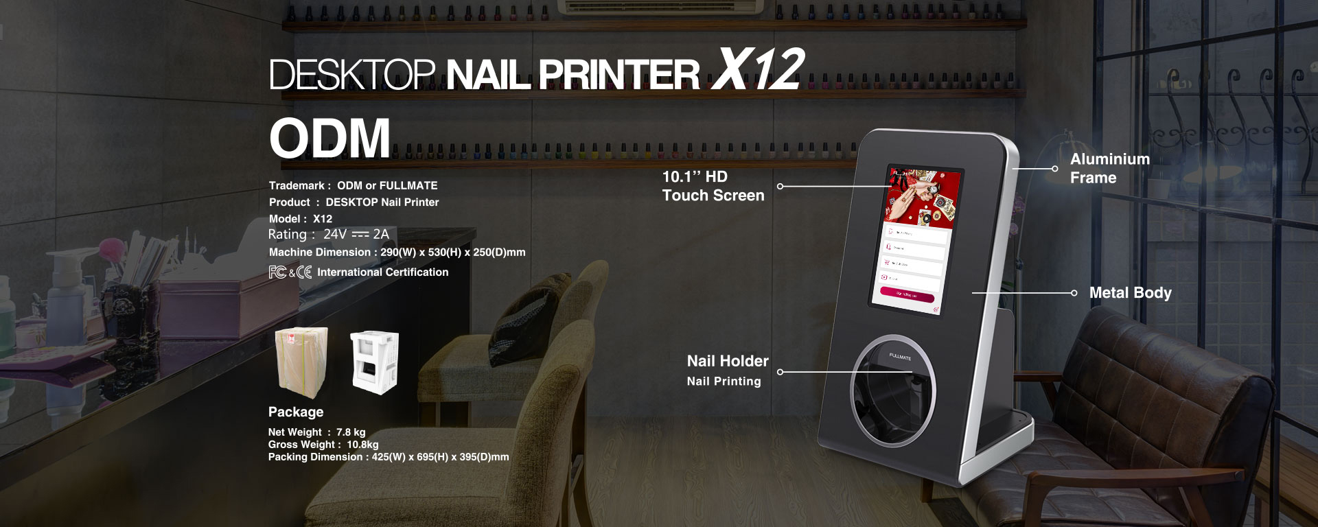 Desktop Nail Printer X12\/V12-O2NAILS