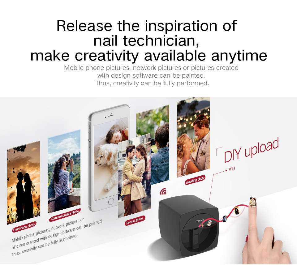 Mobile Nail Printer V11-O2NAILS