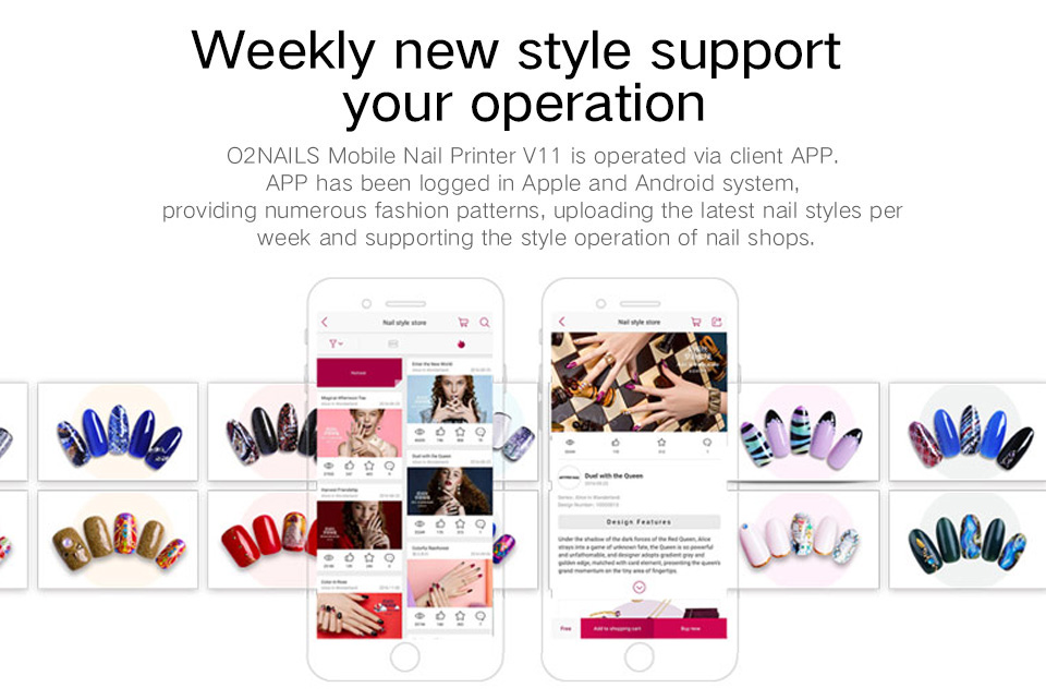 Mobile Nail Printer V11-O2NAILS