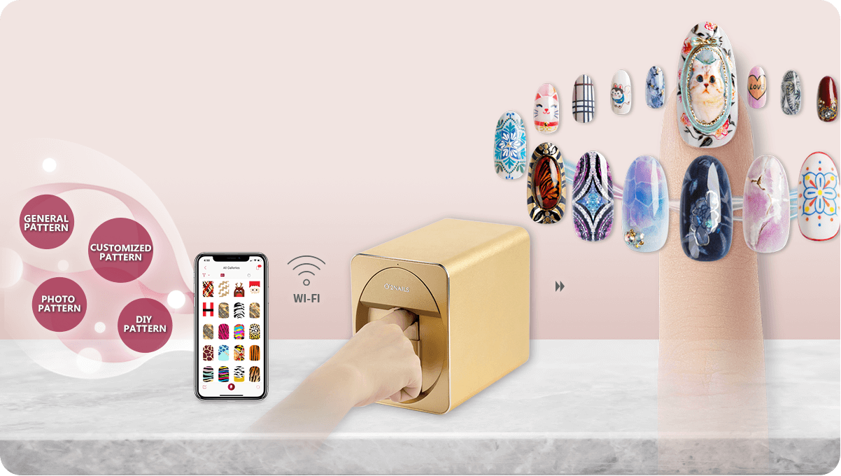 O2Nails Mobile Nail Printer, Digital Nail Printer, Nail Art Printer, Nail  Printer Machine