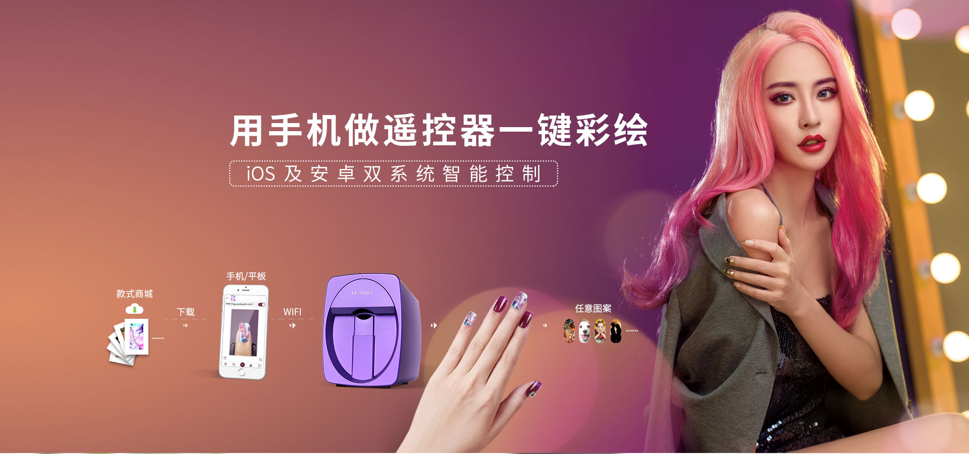 用手机做遥控器一键彩绘